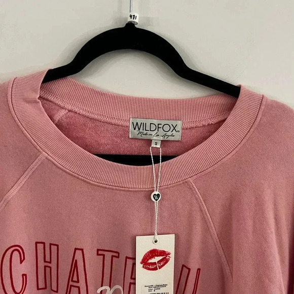 NWT Wildfox Chateau Beau Sommers Sweatshirt Size Small Color Pink - Picture 4 of 6